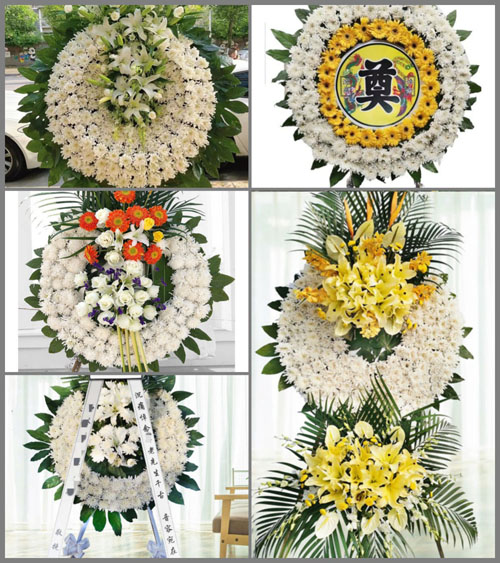 湖北襄阳市老河口市张集镇龙兴寺村花圈速递